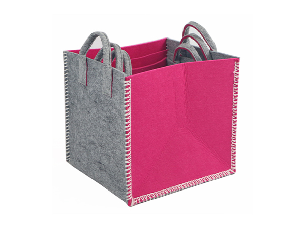 pink felt bags