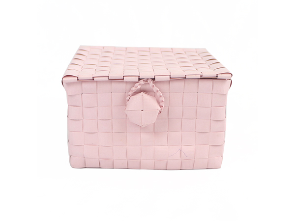 PP handwoven cube,pink