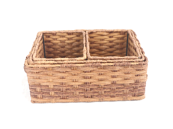 plastic rattan baskets,set of 4