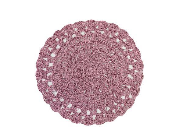 crochet round placemats