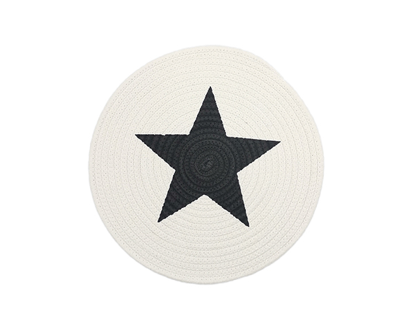 printing cotton rope placemats-Many Small Five Stars