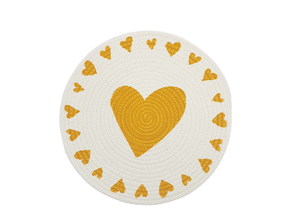 printing cotton rope placemats-Middle Heart